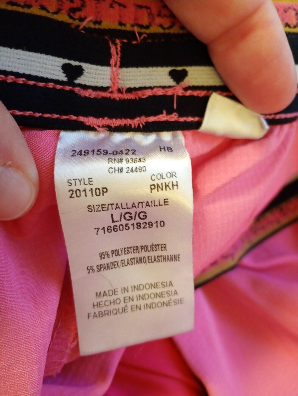 Pink Heart soul Scrub Bottoms Size Medium